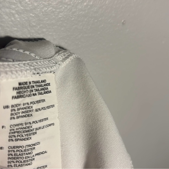 adidas White Tank Top with Black Trim and Stripes - Picture 6 of 6